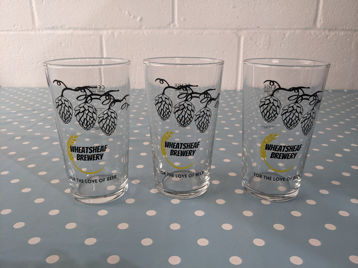 Wheatsheaf Brewery Pint Glass
