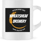 Mockup of Wheatsheaf Brewery mug showing Wheatsheaf Brewery logo on a white coffee or tea mug